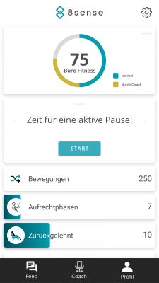 8 sense App Screen