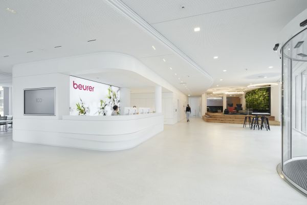 Main entrance with reception area