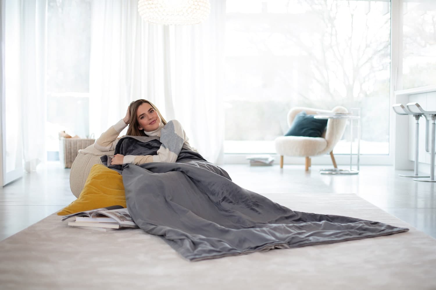 heated overblanket HD 75 Cosy Dark Grey