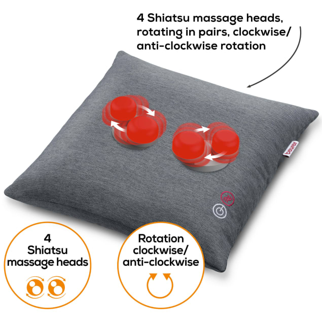 Poduszka do masażu shiatsu MG 135 firmy Beurer Prezentacja produktu