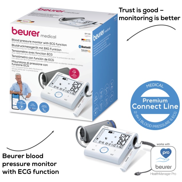 Ciśnieniomierz Beurer BM 96 Cardio z funkcją EKG Prezentacja produktu