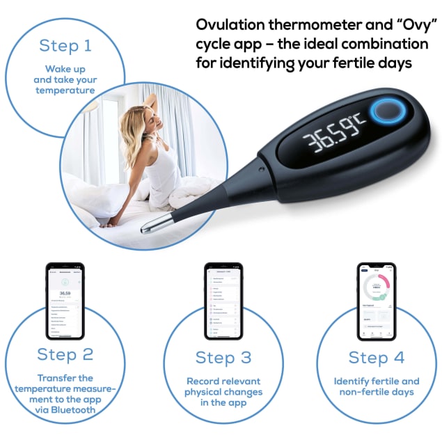 Termometr do pomiaru podstawowej temperatury ciała Beurer OT 30 Prezentacja produktu