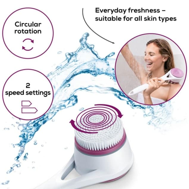 Beurer electric body brush with rotating head