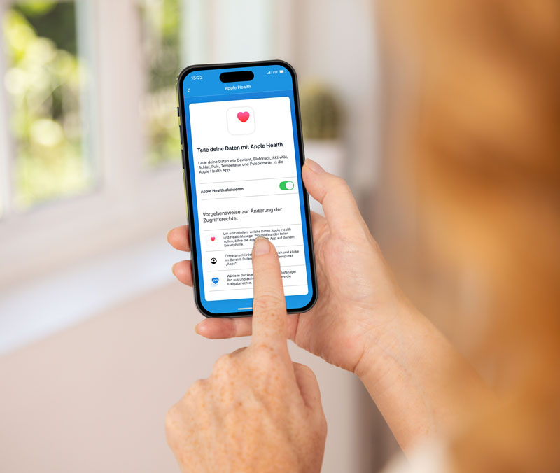 Synchronisation des données de la pression artérielle avec Apple Health via HMPro
